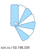 Color Samples Icon. Thin Line With Blue Fill Design. Vector Illustration. Стоковая иллюстрация, агентство Ingram Publishing / Фотобанк Лори