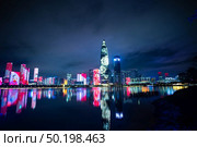 Shenzhen cityscape at night. Стоковое фото, агентство Ingram Publishing / Фотобанк Лори