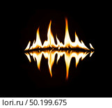 fire isolated on black background. Стоковое фото, агентство Ingram Publishing / Фотобанк Лори