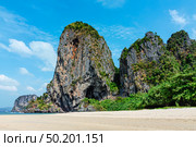 Ao Phra Nang Beach, Ao Nang, Krabi Thailand. Стоковое фото, фотограф Татьяна  Бральнина / Фотобанк Лори