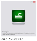 Keyboard IconGreen Web Button - Free vector icon. Стоковая иллюстрация, агентство Ingram Publishing / Фотобанк Лори