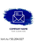 message - Blue watercolor background. Стоковая иллюстрация, агентство Ingram Publishing / Фотобанк Лори