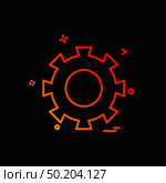 Gear icon design vector. Стоковая иллюстрация, агентство Ingram Publishing / Фотобанк Лори