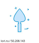 Trowel icon design vector. Стоковая иллюстрация, агентство Ingram Publishing / Фотобанк Лори