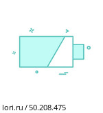 battery icon vector design. Стоковая иллюстрация, агентство Ingram Publishing / Фотобанк Лори