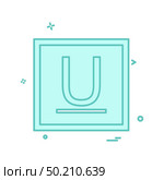Underline icon design vector. Стоковая иллюстрация, агентство Ingram Publishing / Фотобанк Лори