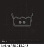 Laundry symbols icon. Стоковая иллюстрация, агентство Ingram Publishing / Фотобанк Лори