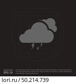 Cloud Lightening Icon. Стоковая иллюстрация, агентство Ingram Publishing / Фотобанк Лори