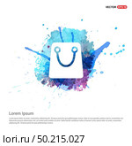 add Bag or purse icon - Watercolor Background. Стоковая иллюстрация, агентство Ingram Publishing / Фотобанк Лори
