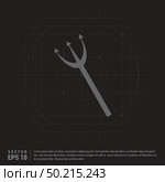Halloween trident Icon. Стоковая иллюстрация, агентство Ingram Publishing / Фотобанк Лори