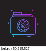 Setting gear icon design vector. Стоковая иллюстрация, агентство Ingram Publishing / Фотобанк Лори