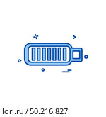 Battery icon design vector. Стоковая иллюстрация, агентство Ingram Publishing / Фотобанк Лори