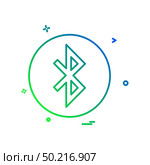 Bluetooth icon design vector. Стоковая иллюстрация, агентство Ingram Publishing / Фотобанк Лори