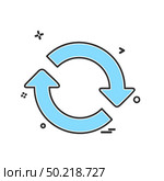 Refresh icon design vector. Стоковая иллюстрация, агентство Ingram Publishing / Фотобанк Лори