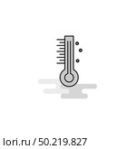 Thermometer  Web Icon. Flat Line Filled Gray Icon Vector. Стоковая иллюстрация, агентство Ingram Publishing / Фотобанк Лори