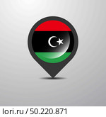 Libya Map Pin. Стоковая иллюстрация, агентство Ingram Publishing / Фотобанк Лори