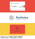 Beautiful Blast Logo and business card. vertical Design Vector. Стоковая иллюстрация, агентство Ingram Publishing / Фотобанк Лори