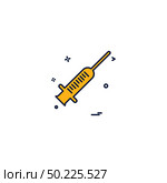 drug injection steroid syringe vaccine icon vector desige. Стоковая иллюстрация, агентство Ingram Publishing / Фотобанк Лори