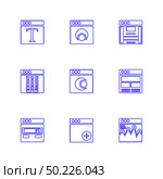 website , web , user interface , web app , internet , website , dwonloading , uploading, user design , icon, vector, design,  flat,  collection, style, creative,  icons , . Стоковая иллюстрация, агентство Ingram Publishing / Фотобанк Лори