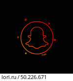 media network social snapchat icon vector design. Стоковая иллюстрация, агентство Ingram Publishing / Фотобанк Лори
