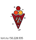 Icecream icon design vector. Стоковая иллюстрация, агентство Ingram Publishing / Фотобанк Лори