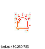 alarm flasher light red warning icon vector desige. Стоковая иллюстрация, агентство Ingram Publishing / Фотобанк Лори