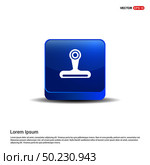 Web Cam Icon - 3d Blue Button. Стоковая иллюстрация, агентство Ingram Publishing / Фотобанк Лори