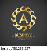 Alphabetic logo design with elegent design and typography vector. Стоковая иллюстрация, агентство Ingram Publishing / Фотобанк Лори