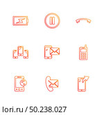mobile,  media,  multimedia , call , phones , user interface , messages , wifi , internet , icon, vector, design,  flat,  collection, style, creative,  icons. Стоковая иллюстрация, агентство Ingram Publishing / Фотобанк Лори