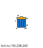 Dustbin icon design vector . Стоковая иллюстрация, агентство Ingram Publishing / Фотобанк Лори
