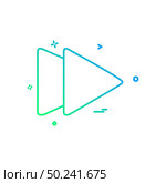 Forward Media icon design vector . Стоковая иллюстрация, агентство Ingram Publishing / Фотобанк Лори