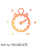 Stop watch icon design vector. Стоковая иллюстрация, агентство Ingram Publishing / Фотобанк Лори