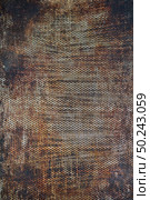 Scratched abstract surface of old oven baking tray as a background. Can be used for your creativity.. Dark old baking sheet. Стоковое фото, агентство Ingram Publishing / Фотобанк Лори
