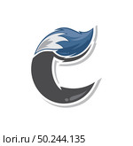 fox tail fire logo logotype alphabet initial letter design vector art illustration. fox tail fire logo logotype alphabet initial letter design vector art. Стоковая иллюстрация, агентство Ingram Publishing / Фотобанк Лори