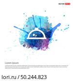 Hot Pot Icon - Watercolor Background. Стоковая иллюстрация, агентство Ingram Publishing / Фотобанк Лори