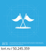 Golf Flag Icon. Стоковая иллюстрация, агентство Ingram Publishing / Фотобанк Лори