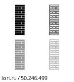 Brick Pillar Blocks in stack Jenga game for home adult and kids leisure Board games Wooden block icon outline set black grey color vector illustration flat style simple image. Brick Pillar Blocks in stack Jenga game for home adult and kids leisure Board games Wooden block icon outline set black grey color vector illustration flat style image. Стоковая иллюстрация, агентство Ingram Publishing / Фотобанк Лори
