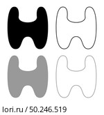 Thyroid gland Goiter Human organ Anatomy of people icon outline set black grey color vector illustration flat style simple image. Thyroid gland Goiter Human organ Anatomy of people icon outline set black grey color vector illustration flat style image. Стоковая иллюстрация, агентство Ingram Publishing / Фотобанк Лори