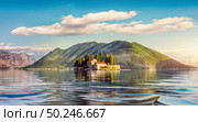 Beautiful mediterranean landscape. St. George Island near town Perast, Kotor bay, Montenegro. Стоковое фото, агентство Ingram Publishing / Фотобанк Лори
