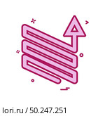 arrow downs up ups icon vector design. Стоковая иллюстрация, агентство Ingram Publishing / Фотобанк Лори