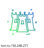Fort icon design vector. Стоковая иллюстрация, агентство Ingram Publishing / Фотобанк Лори