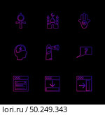 religion; networks; team; science; share; networking; islam; jesus; christan; god; father; prayer; cross; technology; maths; icon; vector; design; flat; collection; style; creative; icons , hindu , geeta , website , ui , . Стоковая иллюстрация, агентство Ingram Publishing / Фотобанк Лори