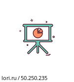Pie chart board design vector . Стоковая иллюстрация, агентство Ingram Publishing / Фотобанк Лори