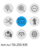 internet , signals , sports , setting , ideas ,travel , money , envelope , bulb, search ,compass , meter ,message , icon, vector, design,  flat,  collection, style, creative,  icons. Стоковая иллюстрация, агентство Ingram Publishing / Фотобанк Лори