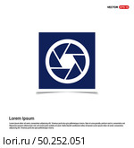 Camera Lens Icon - Blue photo Frame. Стоковая иллюстрация, агентство Ingram Publishing / Фотобанк Лори