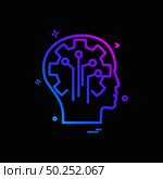 Artificial brain circuit intelligence icon vector design. Стоковая иллюстрация, агентство Ingram Publishing / Фотобанк Лори