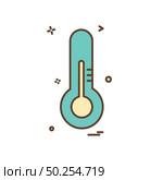 Thermometer icon design vector. Стоковая иллюстрация, агентство Ingram Publishing / Фотобанк Лори