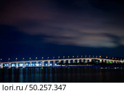 Sai Van Bridge in Macau at night. Стоковое фото, агентство Ingram Publishing / Фотобанк Лори