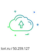 Uploading icon design vector. Стоковая иллюстрация, агентство Ingram Publishing / Фотобанк Лори