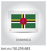 Dominica flag design vector. Стоковая иллюстрация, агентство Ingram Publishing / Фотобанк Лори